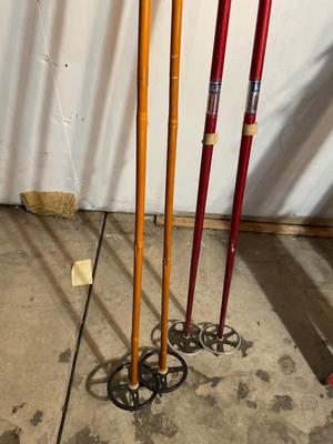 Vintage Hart skis & poles