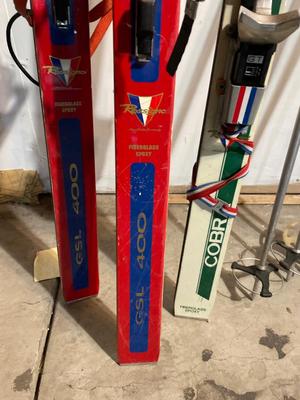 Two pair vintage Rosignol skis
