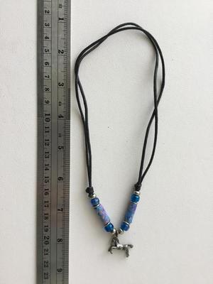 Beautiful cord type horse pendant necklace
