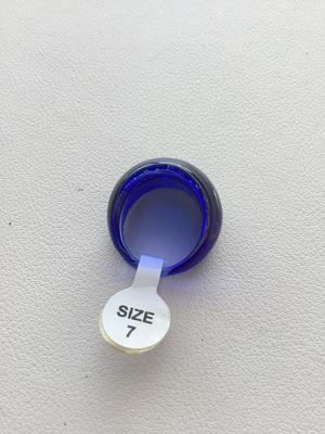 Blue fashion ring