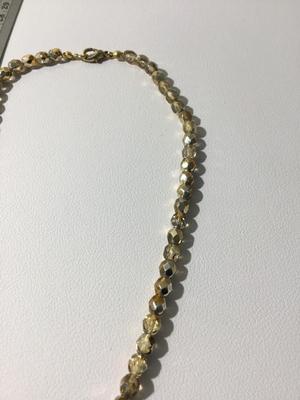 Crystal beaded type collar necklace