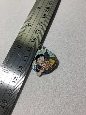 Area #1 round colorful necklace pendant