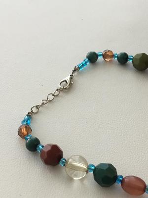 Colorful fashion bib necklace