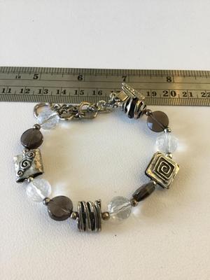 Vintage beautiful beaded charm bracelet
