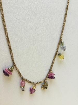 Beautiful colorful beaded bib necklace