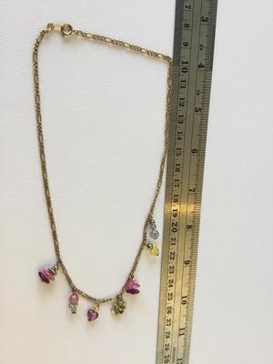Beautiful colorful beaded bib necklace