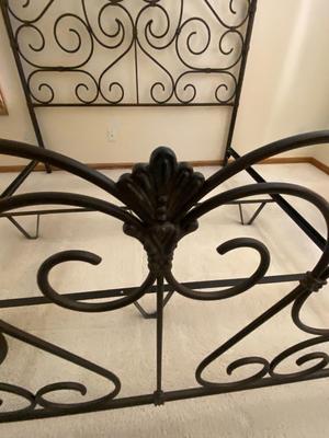 SARAH WESLEY ALLEN ABERDEEN KING BED FRAME WITH AGED BRONZE FINISH
