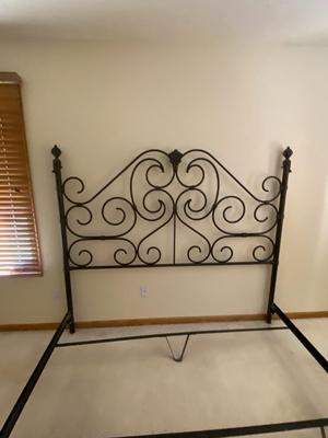 SARAH WESLEY ALLEN ABERDEEN KING BED FRAME WITH AGED BRONZE FINISH