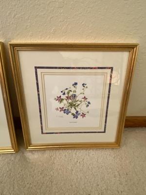 2 ORIGINAL WATERCOLORS "ALPINES" BY L NOBLE