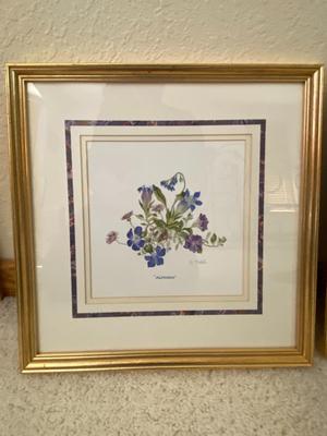 2 ORIGINAL WATERCOLORS "ALPINES" BY L NOBLE