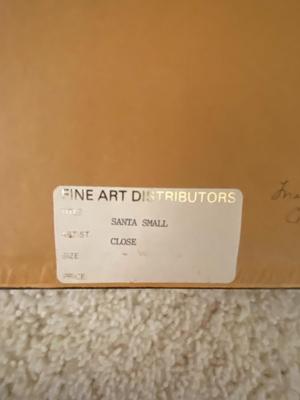 PAUL LANDRY "CHRISTMAS CAROUSEL PONY" W/COA, "SANTA SMALL" SIGNED BY S. CLOSE HOLIDAY ARTWORK