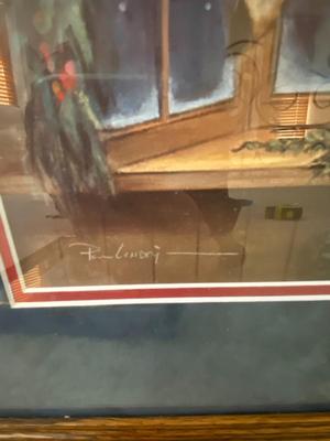 PAUL LANDRY "CHRISTMAS CAROUSEL PONY" W/COA, "SANTA SMALL" SIGNED BY S. CLOSE HOLIDAY ARTWORK