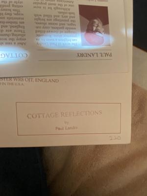 PAUL LANDRY “COTTAGE REFLECTIONS” PRINT INCLUDES COA