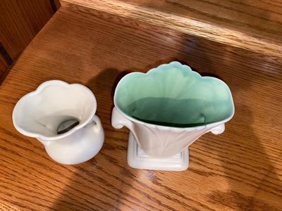 VINTAGE RED WING CLAY VASES