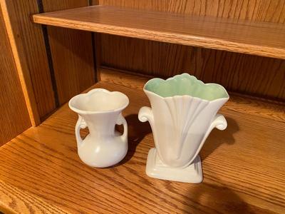 VINTAGE RED WING CLAY VASES