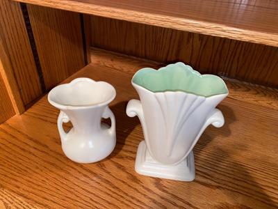 VINTAGE RED WING CLAY VASES