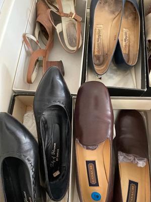 12 Pairs Shoes (size 6.5 & 7) incl Coach, Ferragamo, Lily of Florence, Cole Hahn, Jaffee’s