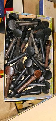 Antique Violin Maker Box with Supplies and Tools Carpentry