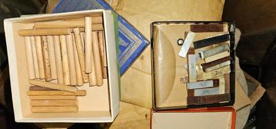 Antique Violin Maker Box with Supplies and Tools Carpentry