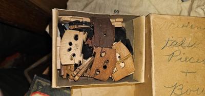 Antique Violin Maker Box with Supplies and Tools Carpentry