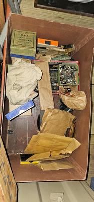 Antique Violin Maker Box with Supplies and Tools Carpentry