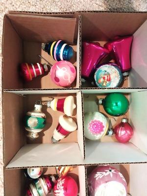 VINTAGE GLASS ORNAMENTS