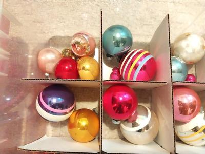 VINTAGE GLASS CHRISTMAS ORNAMENTS
