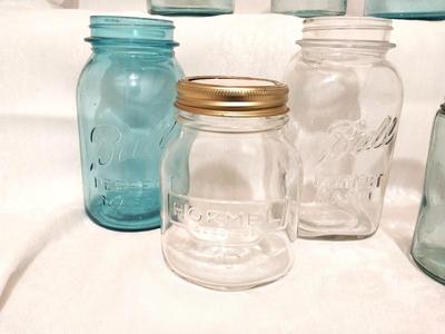 VINTAGE GLASS JARS-BALL-ATLAS