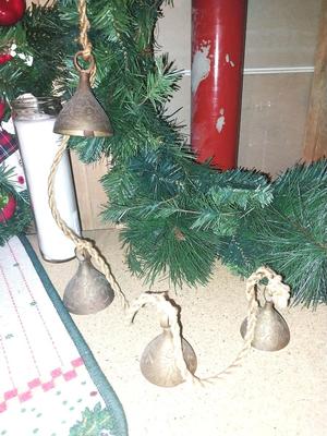 BRASS CHRISTMAS BELLS-WREATHES-COOKIE JAR-SNOWMAN AND MORE
