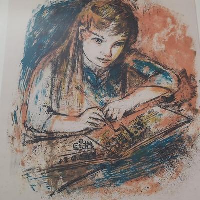 Framed Mixed Media Portrait (GB-BBL)