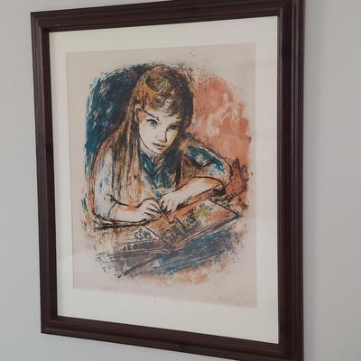 Framed Mixed Media Portrait (GB-BBL)