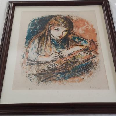 Framed Mixed Media Portrait (GB-BBL)