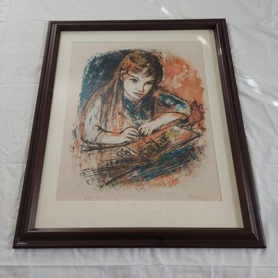 Framed Mixed Media Portrait (GB-BBL)