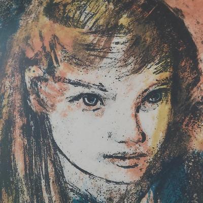 Framed Mixed Media Portrait (GB-BBL)