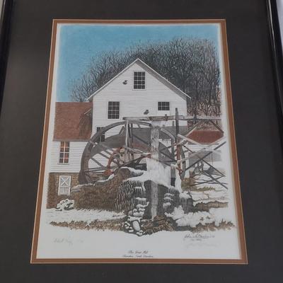 “The Grist Mill” by John LaMacchia Signed & Numbered Artist Proof Print (GB-BBL)