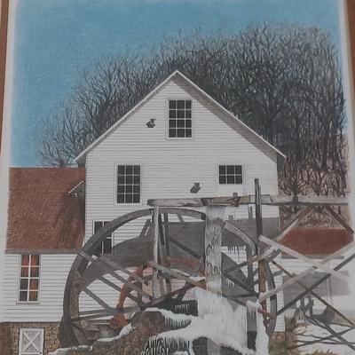 “The Grist Mill” by John LaMacchia Signed & Numbered Artist Proof Print (GB-BBL)