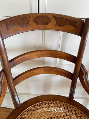 Antique French Country cane-seat chairs (set of 4)