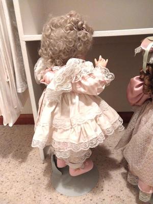 TWO PORCELIAN DOLLS