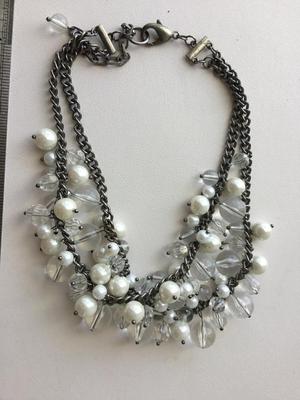 Beautiful double layer statement necklace