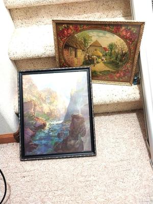 TWO FRAMED PICTURES