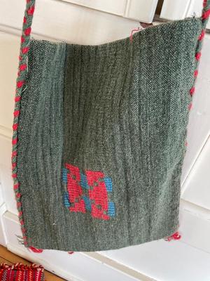 Assorted handwoven bags from various countries