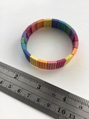 CN. Marked colorful stretchy bracelet