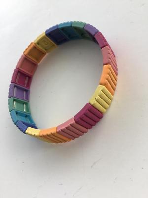 CN. Marked colorful stretchy bracelet