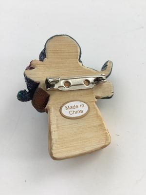 Vintage made in China marked snowman pin