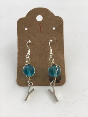 Letter y fashion earrings