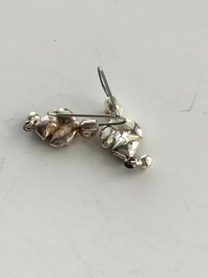 Beautiful rusty unmarked fashion earrings