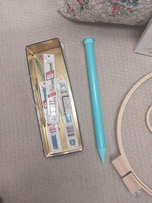 YARN-MAT-HOOPS-KNITTING NEEDLES AND MORE
