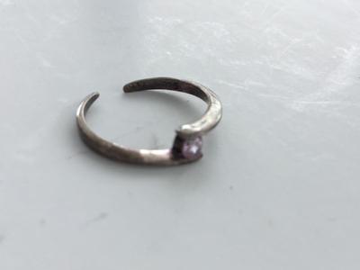 925 marked toe ring