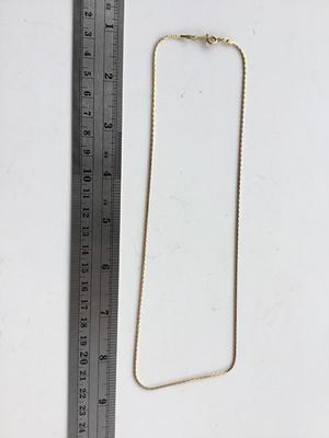 Avon marked gold tone chain type necklace