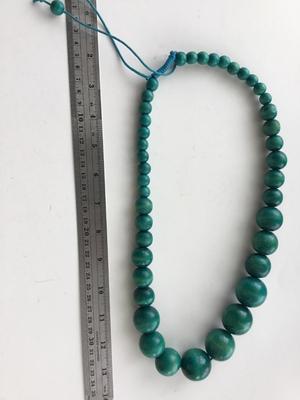 Vintage statement blue necklace